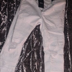 Zara Skinny White Pants